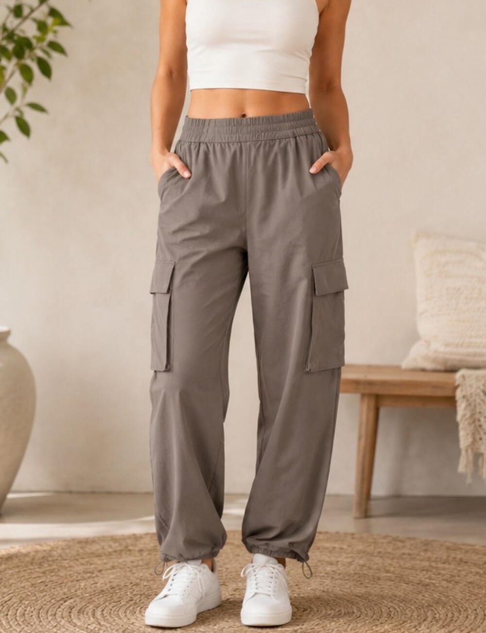 JoyLab Women’s Cargo Jogger Pants – Size Medium